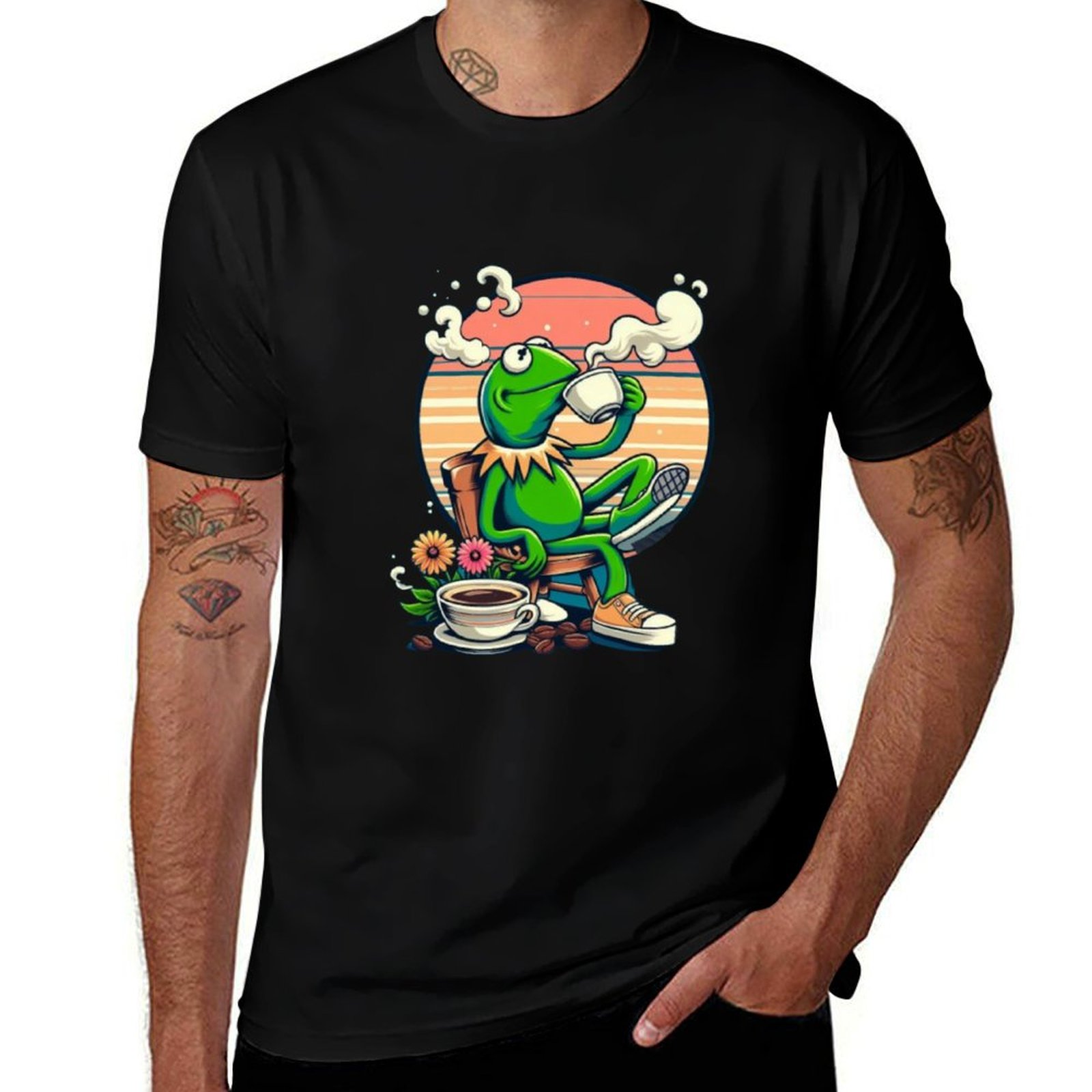 Coffee Tea Knits - Kermit che beve tè gif. Il