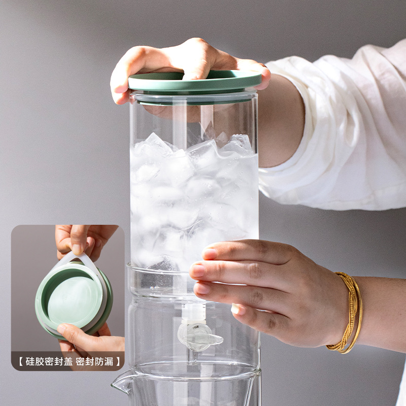 Coffee Tea Pots - Caffettiera a Goccia in Vetro Borosilicato