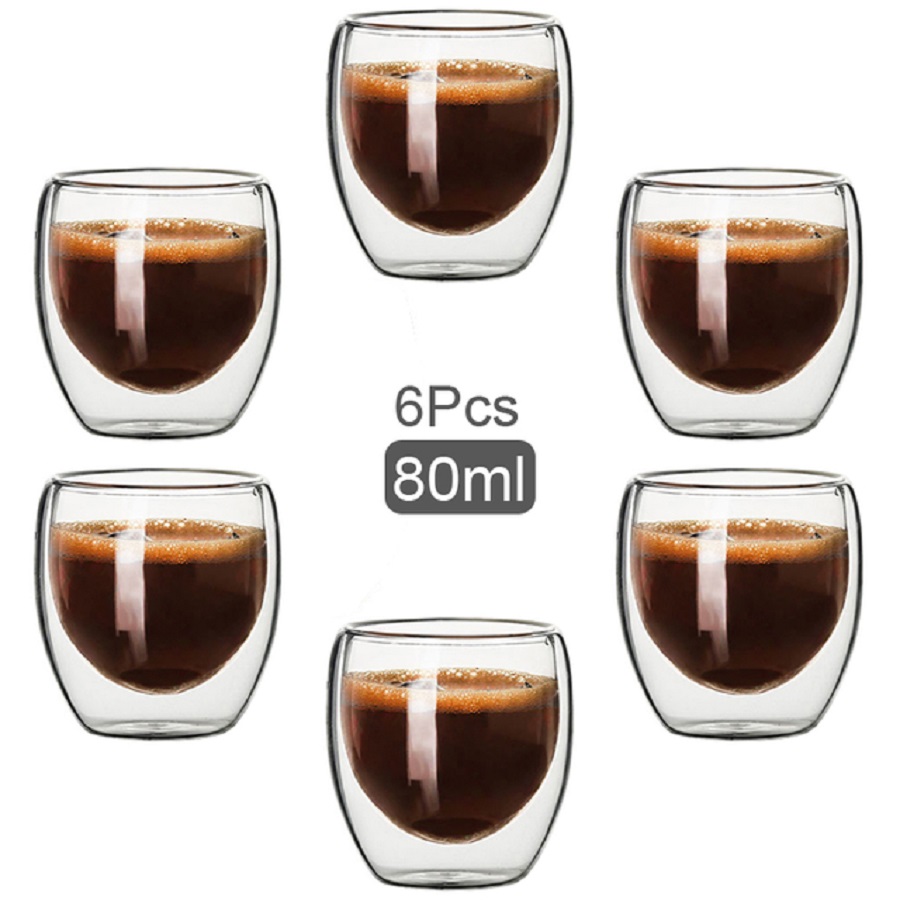 Coffee Tea Game - Tazze da caffè in vetro a