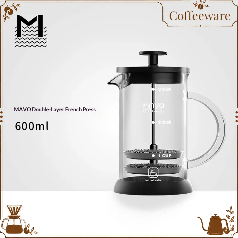 Coffee Tea Pots - Caffettiera French Press MAVO con doppio