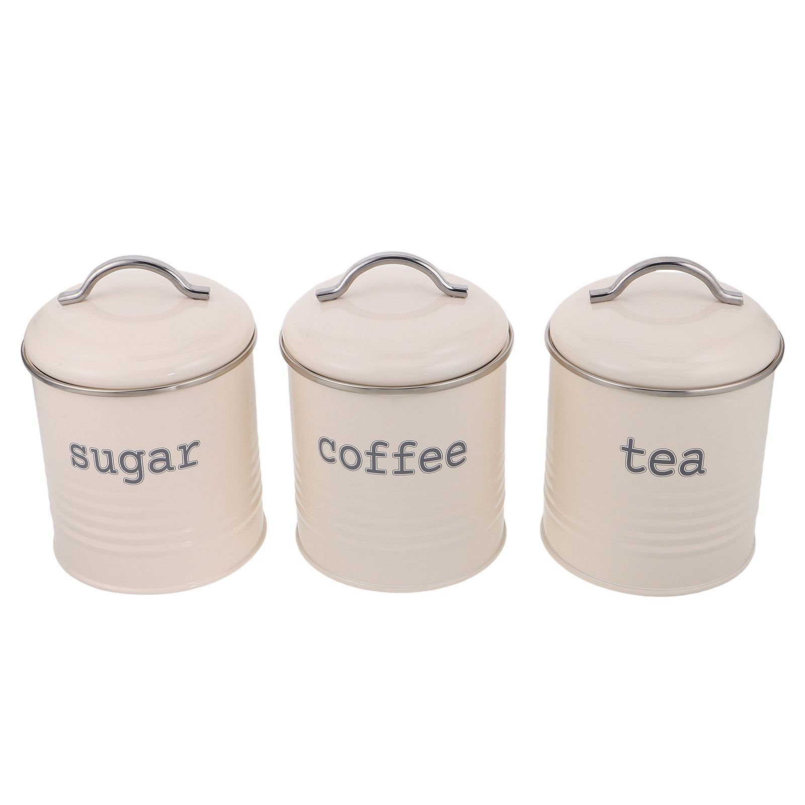 Coffee Tea Bean - Set di 3 Contenitori Sigillati per