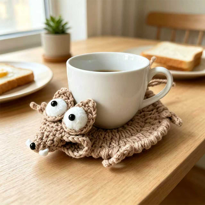 Simpatico sottobicchiere a for - Coffee Tea Knits recensione e prezzo