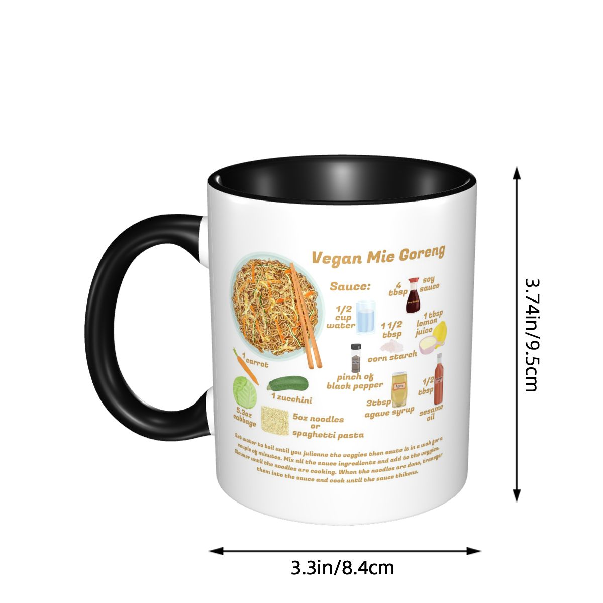 Tazza in Ceramica Divertente c - Coffee Milk Tea Recipe recensione e prezzo