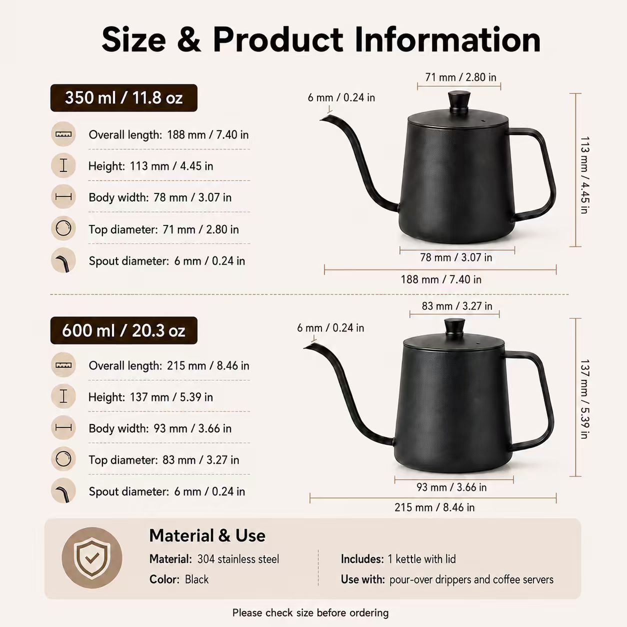 Caffettiera in acciaio inox 30 - Coffee Tea Pots recensione e prezzo