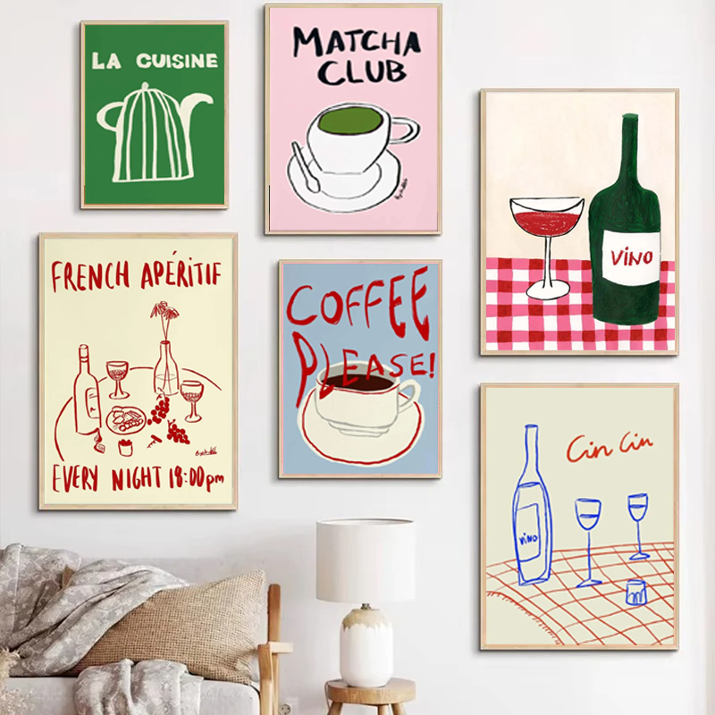 1 stampa artistica decorativa  - Coffee Tea Drawing recensione e prezzo