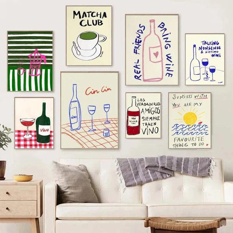 1 stampa artistica decorativa  - Coffee Tea Drawing recensione e prezzo